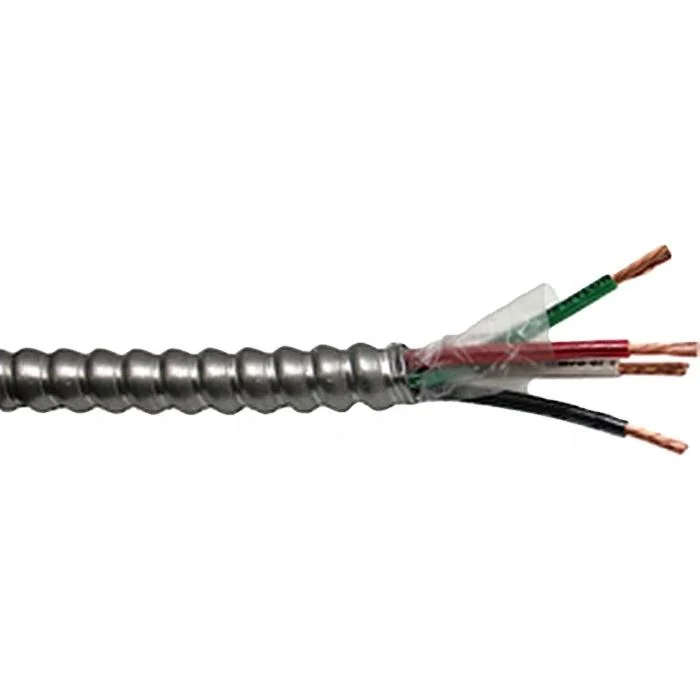 1000 FT. 12-Gauge/3-Gauge Solid Cu Mc (Metal Clad) AC90 Bx 12/2 14/2 14/3 Type Cable Thhn/Thwn Conductors Rated 90 Degree C Dry